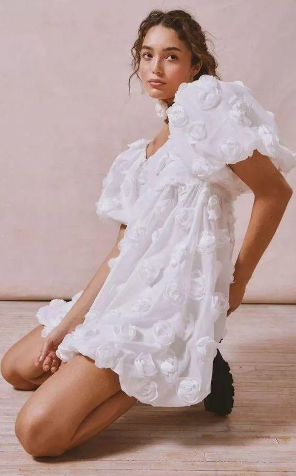 Dream Belle Rosette Mini Dress size 4 - Image 4
