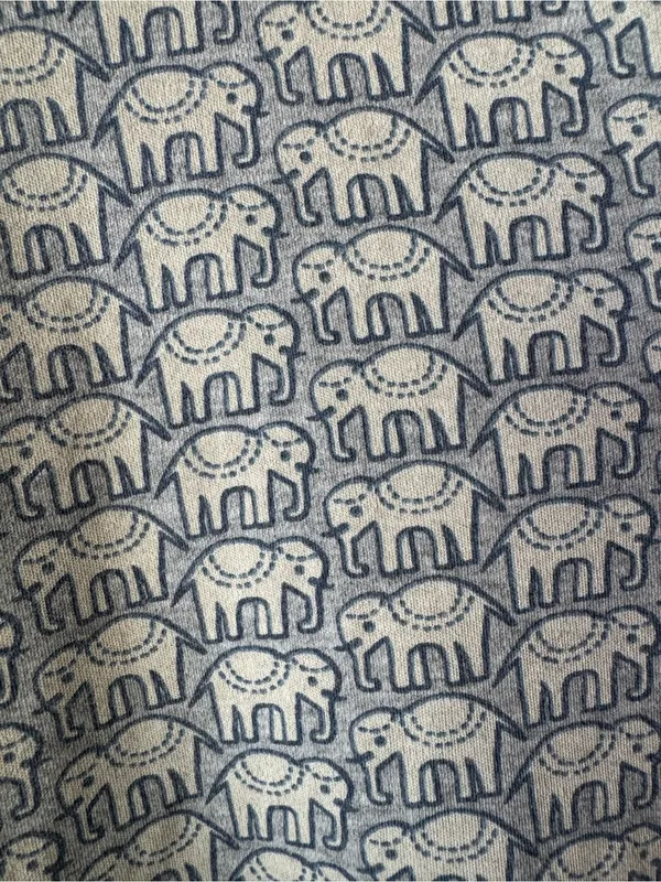 Roller Rabbit Women Hathi Elephant Print Polo Shorts Pima Cotton Pajama Set XS - Image 7