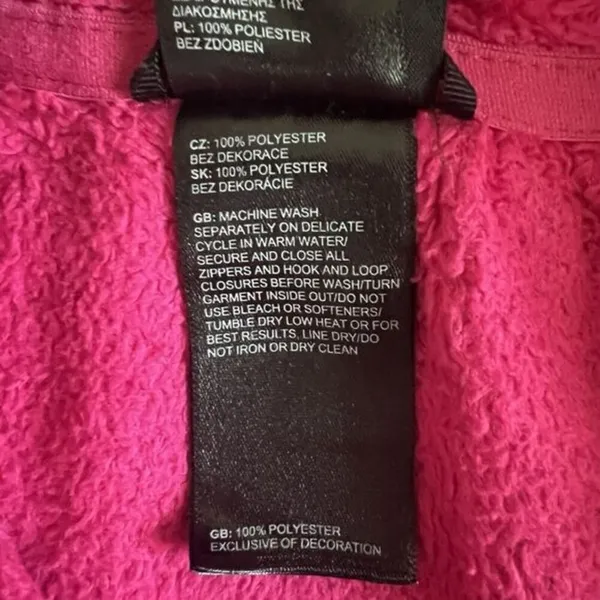 The North Face Osito Pink‎ Fleece Full Zip Up Jacket - Image 5