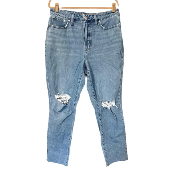 Madewell The Curvy Perfect Vintage Jean Women’s 31 Distressed Blue High Rise - Image 3