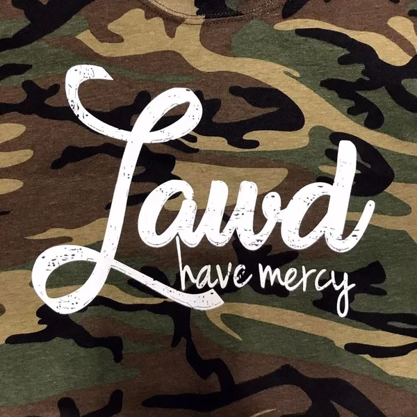 “Lawd have Mercy” Camo Tee-NWOT-Sz Med. - Image 2