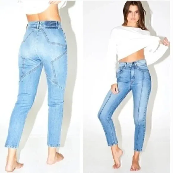 Revice Denim NWT Venus Crop in LightYear wash Star jeans - Image 2
