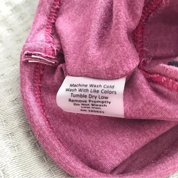CALME Johnny Was Racerback Sports Bra Ease Cross‎ Back Yoga Pink Purple NWOT XL - Image 5