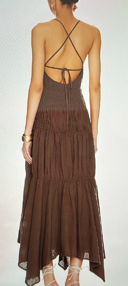 Revolve Tahlia Dress SNDYS Brown - Image 9