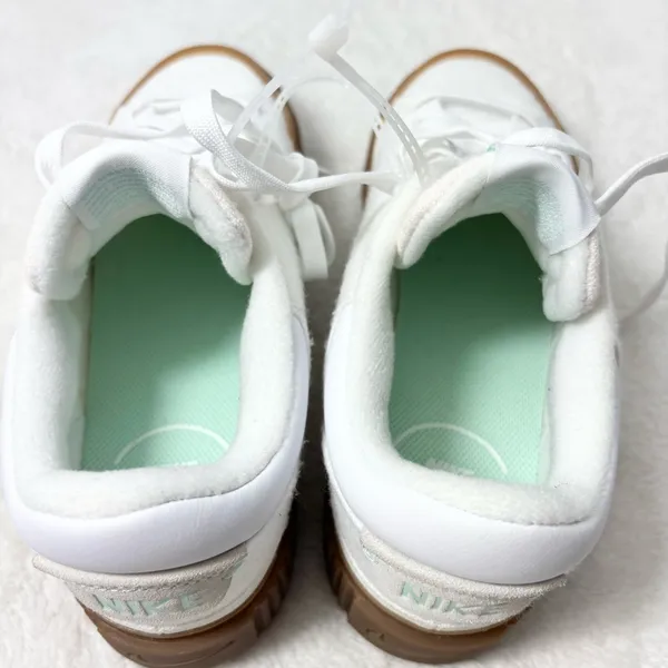 Nike Court Legacy Lift White Sneakers with Gum Soles and Mint Accents Size 8‎ - Image 9