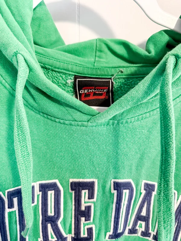 Vintage Genuine Stuff Notre Dame Hoodie - Image 3