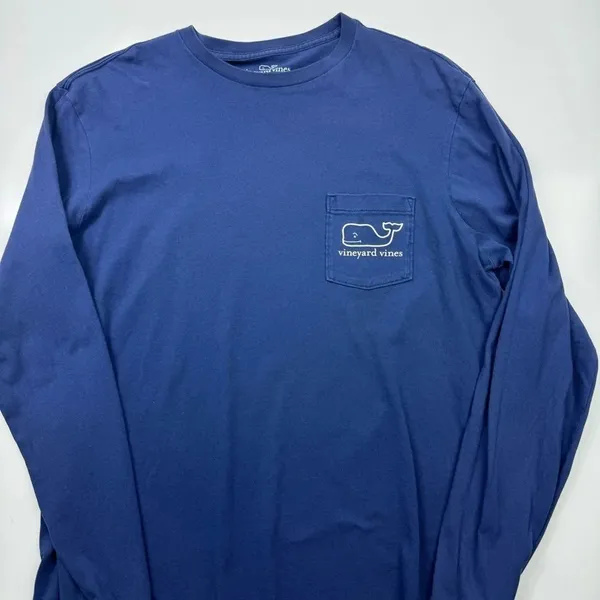 Vineyard‎ Vines Happy Holidays Long Sleeve T-Shirt Size Medium - Image 5