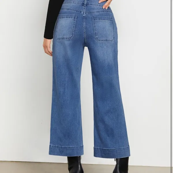 Wide Leg jeans‎ Blue Size undefined - Image 4