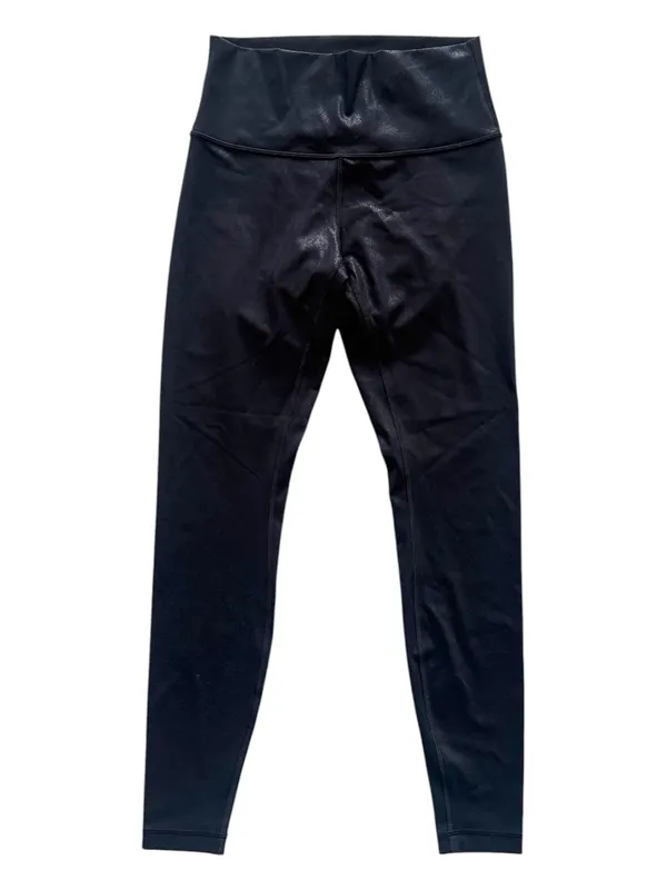 lululemon Wunder Under High-Rise Leggings - Matte Black Foil Size 6 - Image 3