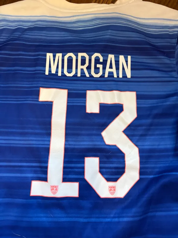 Nike USA Women’s Soccer Jersey Dri-Fit Morgan Alex 13 - Image 2