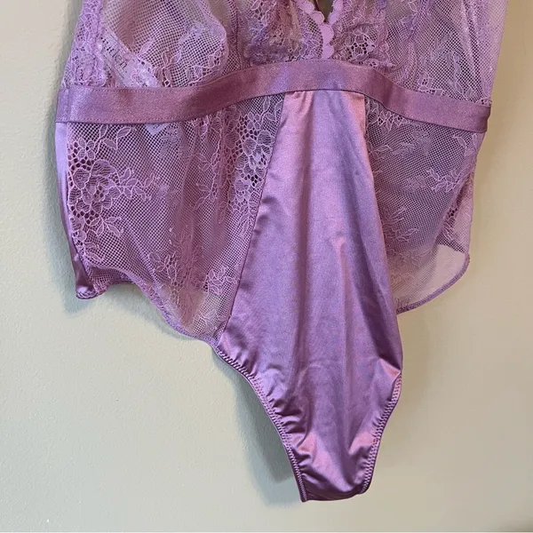Auden Mauve Lace and Satin Body Suit - Image 3