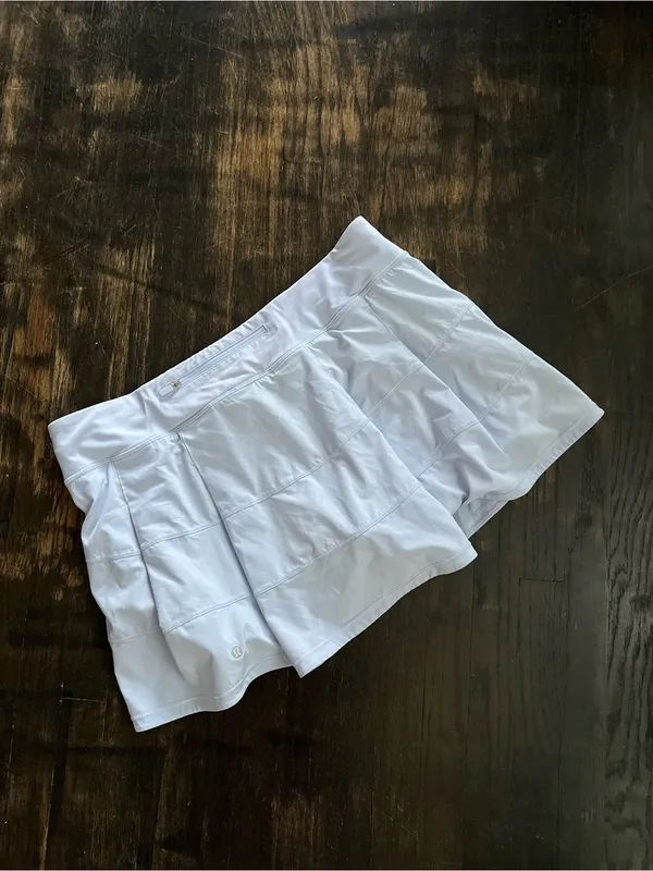 Lululemon Pace Rival Mid-Rise Skirt Long Pastel Blue Active Tennis Skort Golf 14 - Image 5