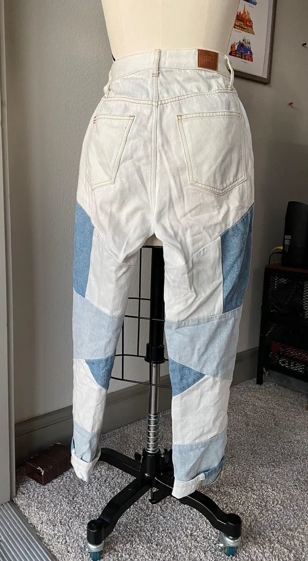 BDG High Waist Patchwork Mom Jeans - Image 2