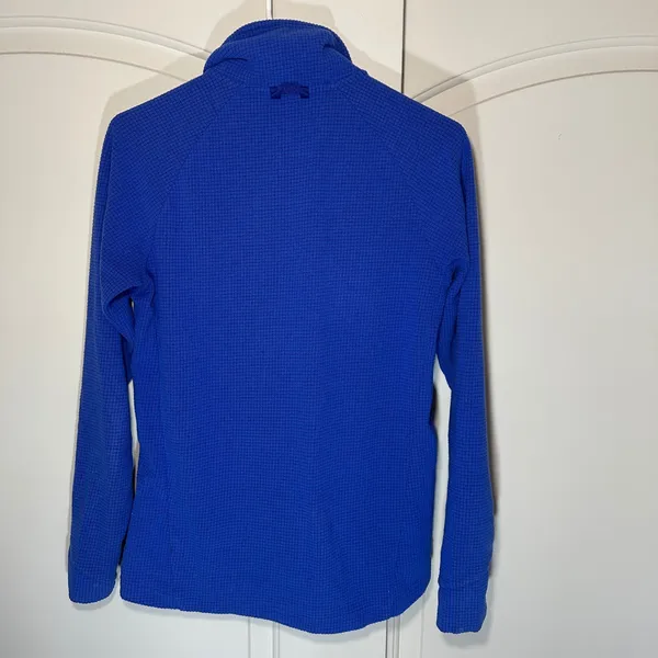 Outdoor Research Trail Mix Snap Pullover Womens XS Blue‎ Grid Fleece Waffle - Image 6