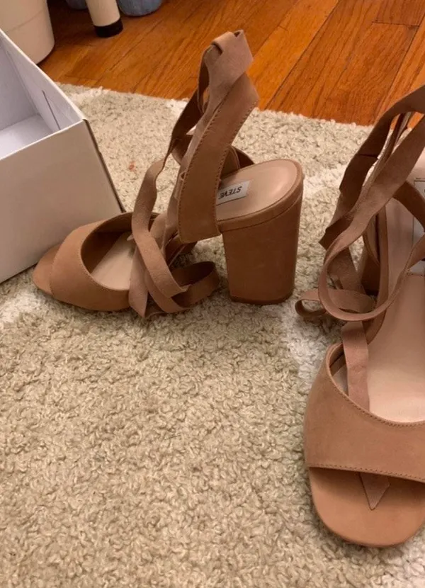 Steve Madden Kenny Camel Tie Up Sandals 7.5 - Image 3
