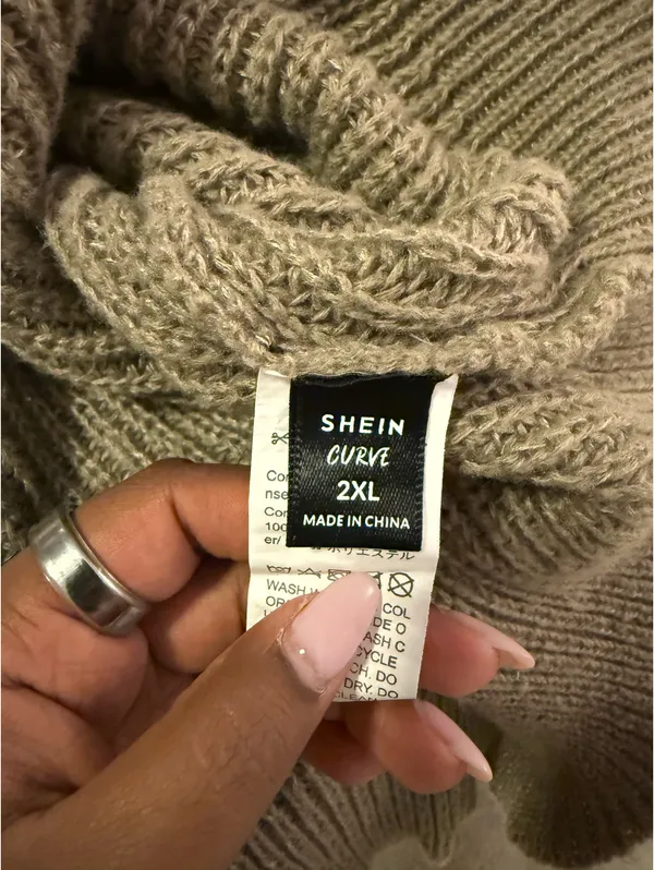 Shein knit quarter-zip sweater  - Image 3