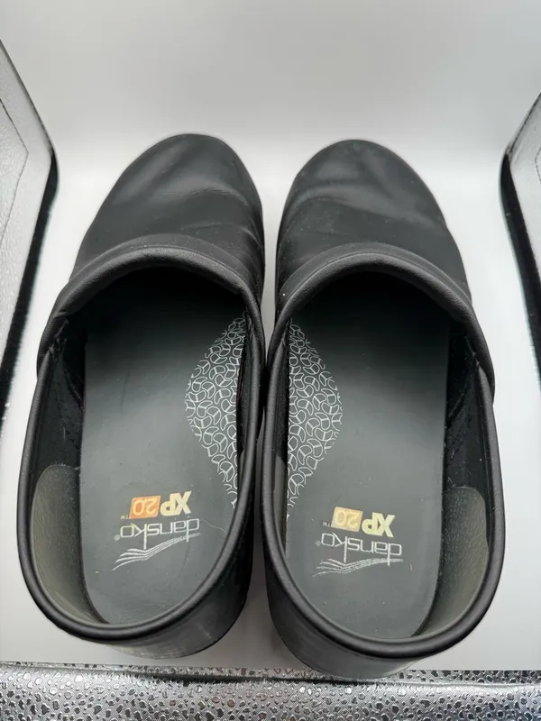 Dansko XP 2.0 Black Leather Clog Slip On‎ Comfort Work Nurse Slip Resistant 40 - Image 6