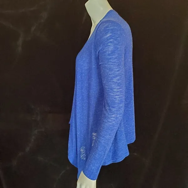 American Eagle Outfitters Blue & White Cardigan (XS) - Image 3