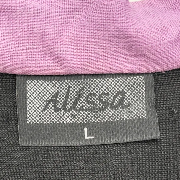 Vintage Alissa Linen Button Up‎ Top Women Large Coastal Artsy Indie Resort - Image 11