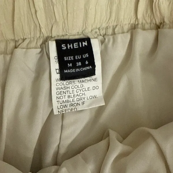 SHEIN Flowy Boho Elastic Waist Wide Leg Ruffle Loose Palazzo Pants Size 6 - Image 5