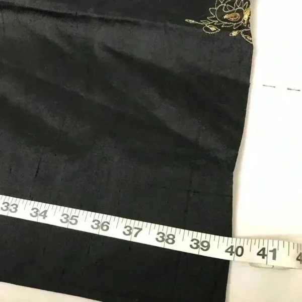 Elegant‎ Black Wrap with gold and cranberry - Image 4