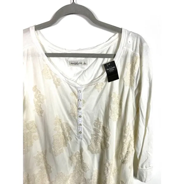 Abercrombie & Fitch lace embroidered‎ top - Image 9