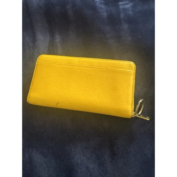 Kate Spade New York Bilfold Slim Card Case Key Ring Wallet - Canary Yellow - Image 3
