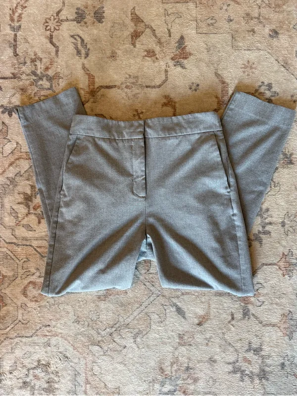 Zara Black and Gray Lined Skirt - Image 3