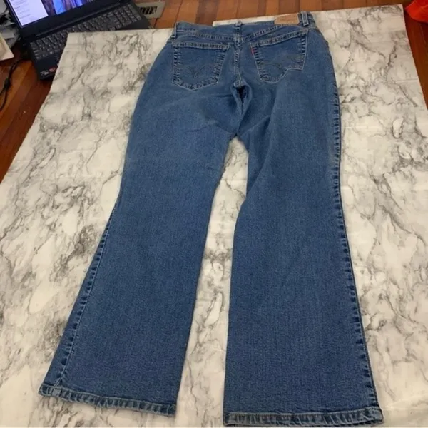 Levi’s 550 Classic Relaxed Bootcut Denim jeans Blue Size 14 90s Vintage Y2K - Image 8