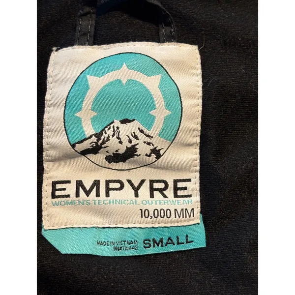 Empyre Womens Technical Snowboard Jacket‎ Black 10K Waterproof Hooded Small - Image 5
