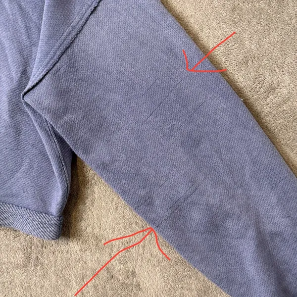 Aerie Crop Distressed Hoodie Full Zip Size S Blue Grunge Boxy Oversized - Image 12