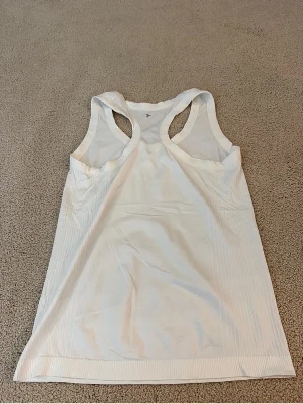 Old Navy White Racerback Tank Top - Image 2