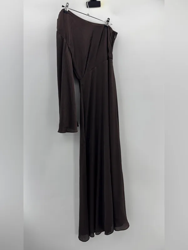 Sachin & Babi One Shoulder Keely Gown in‎ Brown - Image 5