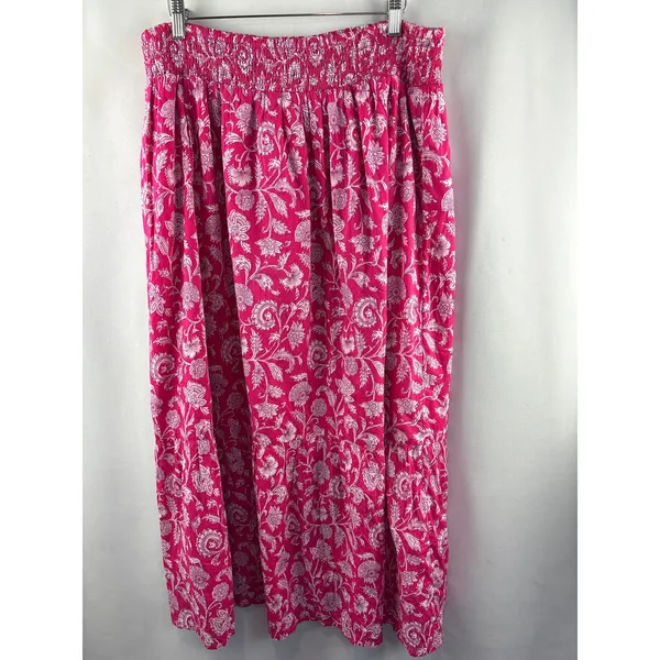 Women’s Destination 365 Large Hot Pink Paisley Maxi Dress - Image 3