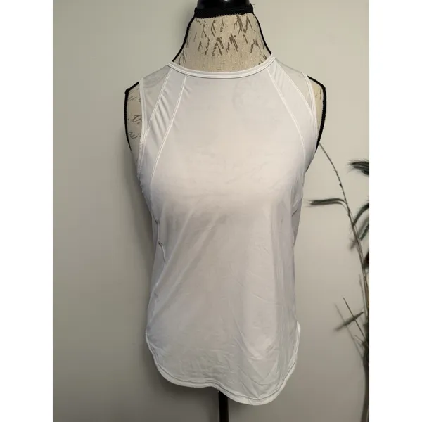 Lululemon Sculpt Tank White‎ Size 6 Flaw - Image 3