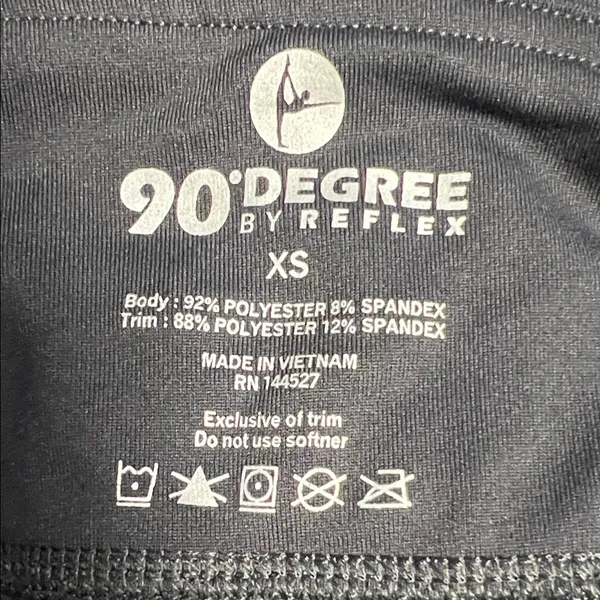 90 Degrees by Reflex Charcoal and Black Leggings - Image 6