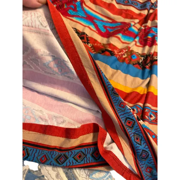 SCULLY Serape Red Aztec Peasant Dress - Size M - Image 5