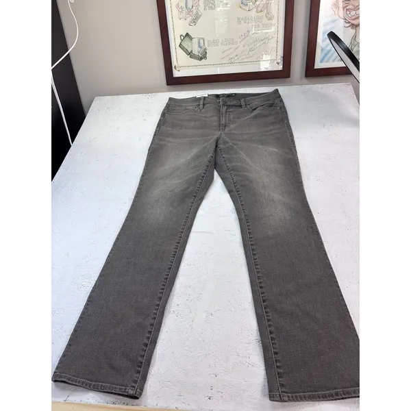 Lauren Ralph Lauren Women's 14 Concrete/Gray Premier Straight Slimming Fit Jeans - Image 4