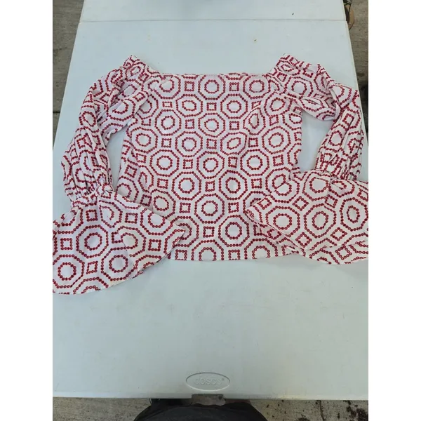 Alexis printed off the shoulder blouse size S - Image 4