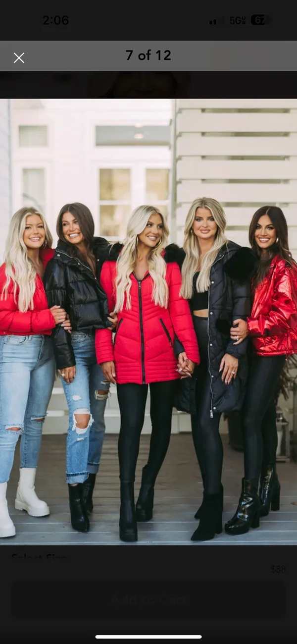 These Three Boutique Red Coat - Image 4