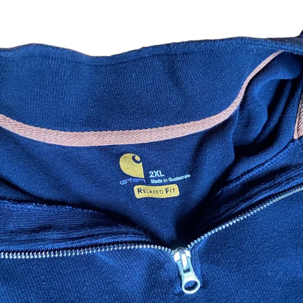 Navy Blue quarter zip pullover knit sweatshirt 🔥 - Image 2