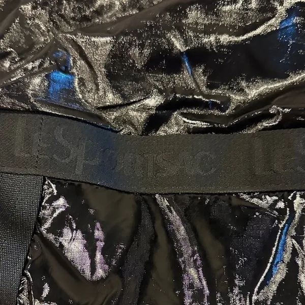 LeSportsac Black Shiny Double Strap Overnight Bag - Image 2