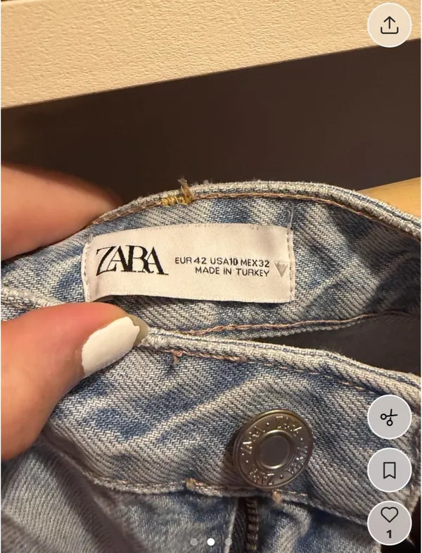 ZARA Jeans Wide-Leg High-Rise - Image 2