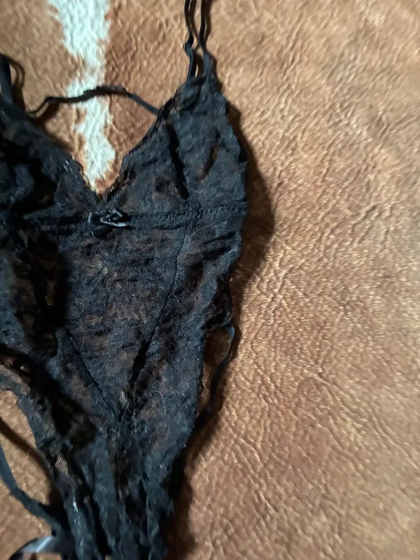 Black lingerie bodysuit size medium Almost looks like a cut Victoria's Secret tag!! - Image 2