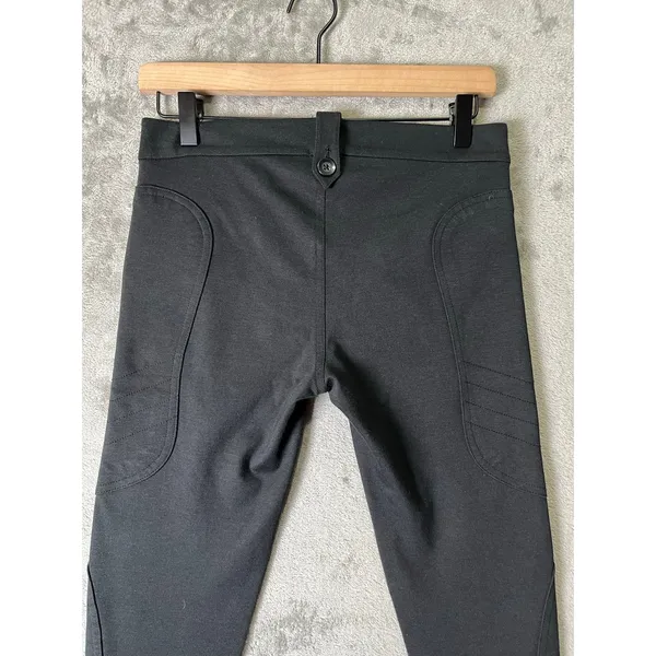 POLO Ralph Lauren Black Moto Riding Pants‎ Women's Size 2 Skinny Stretch Zip - Image 4