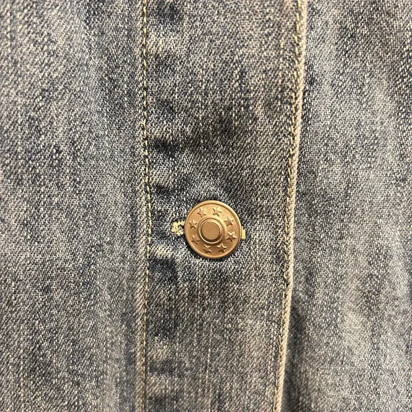 VTG Maurices Womens Large‎ Denim Chore Jacket Blue Cotton Button Front Shacket - Image 3