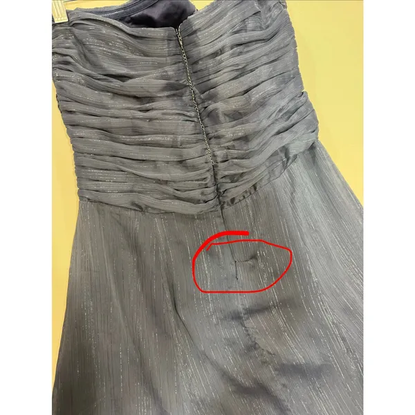 Likely Runa Halter Maxi Gown Night Blue Metallic formal Prom Size 8 - Image 7