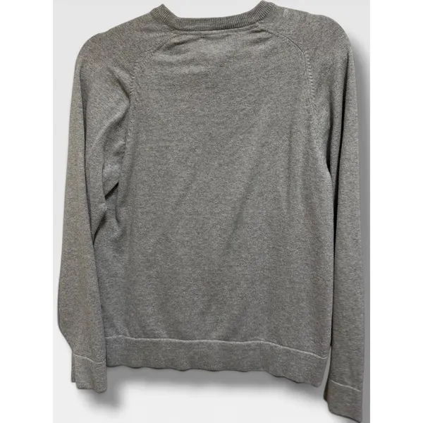L.L.Bean Women's Cotton Cashmere Crewneck Sweater Gray Small Regular - Image 4