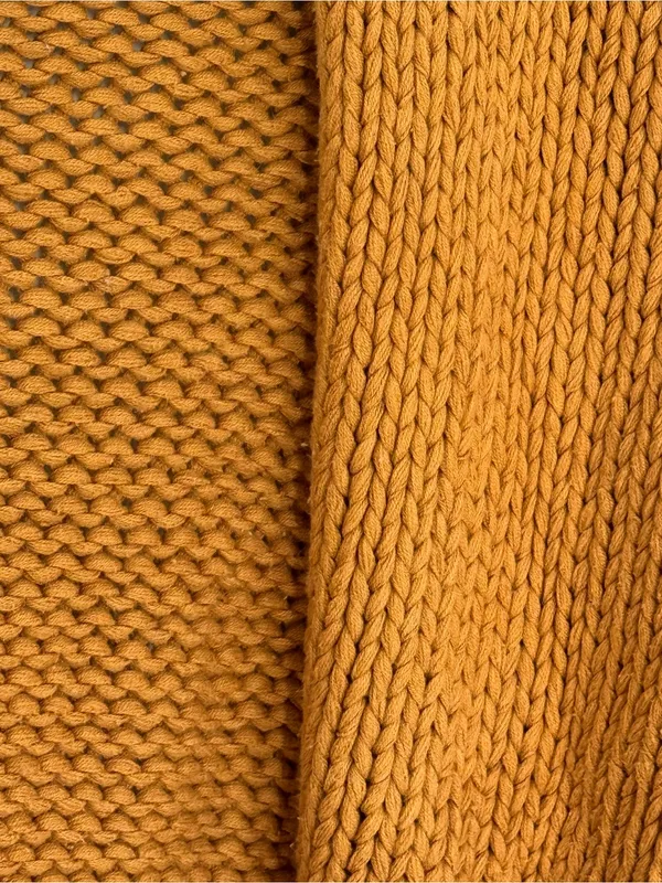 Free People Chunky Knit Cropped Cardigan Sweater - Orange - Image 3