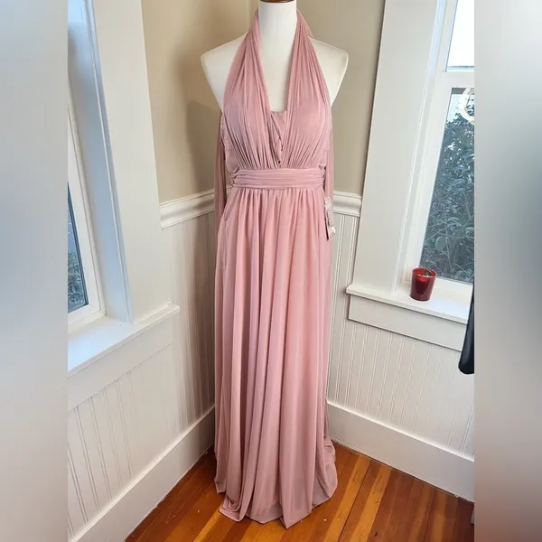 Birdy Grey Chicky Convertible Multi-way Maxi Dress Rose Quartz Pink Size S - Image 2